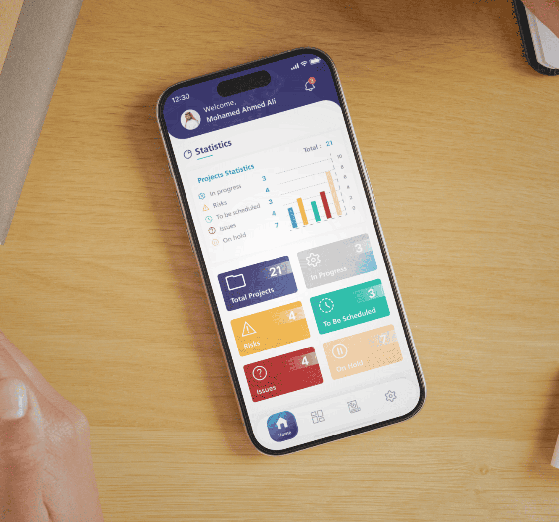 Image of a mobile application