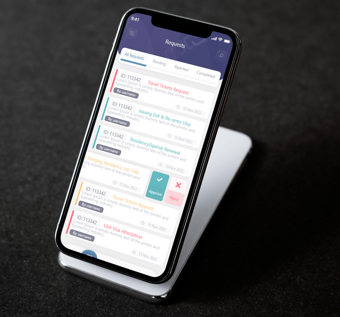 Image of a mobile application
