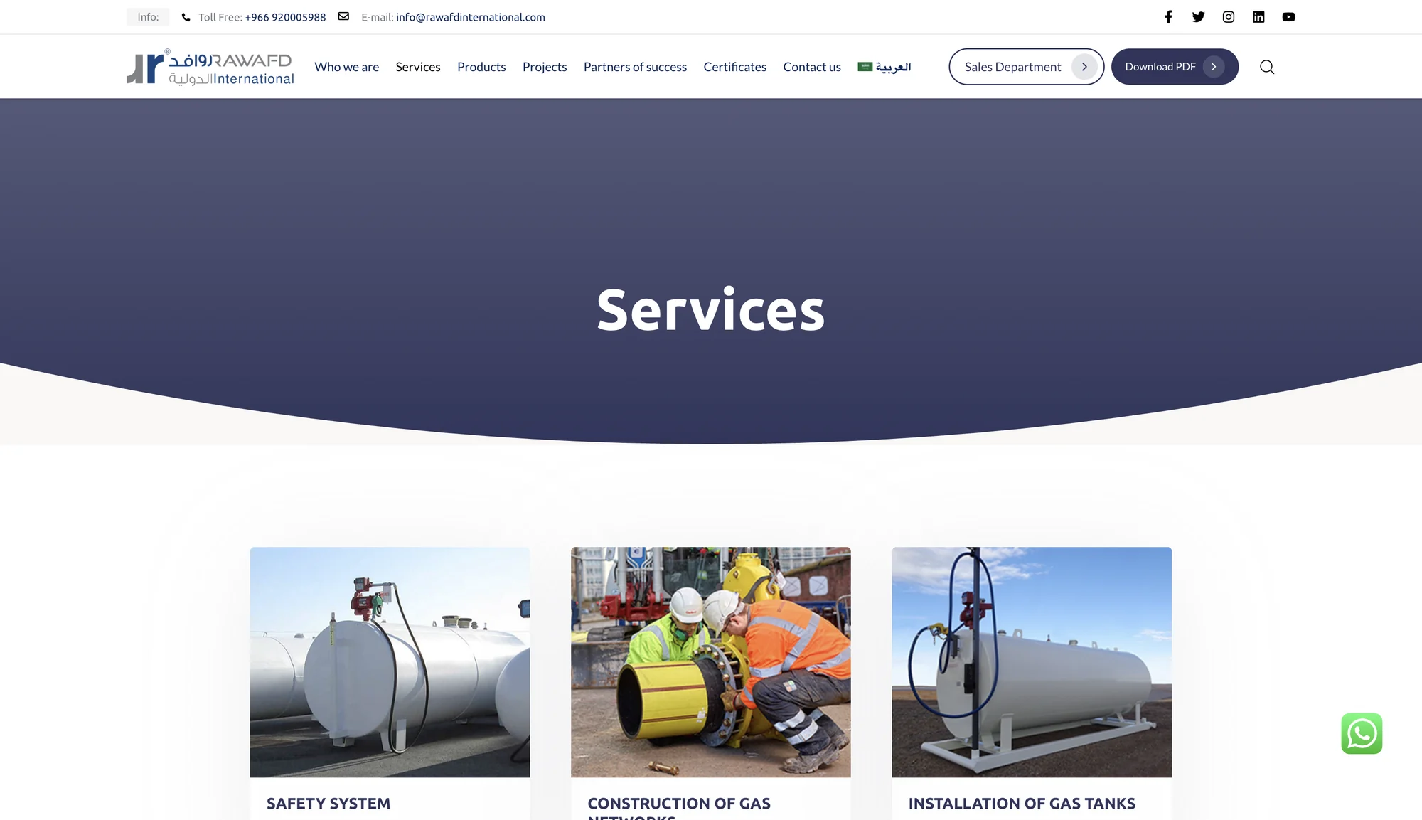 Rawafid International: Services